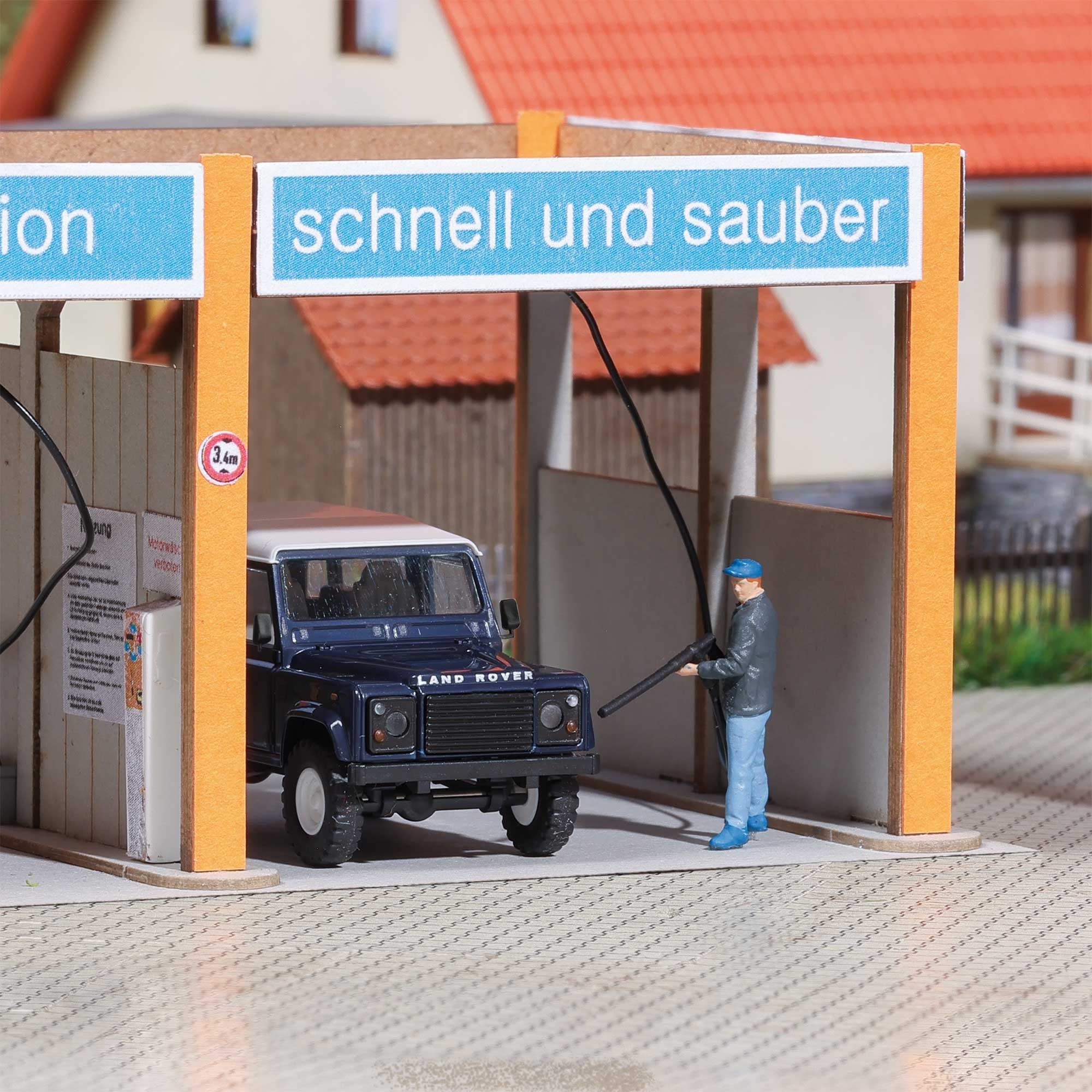 Busch 79943 - A-Set: An der Waschbox H0