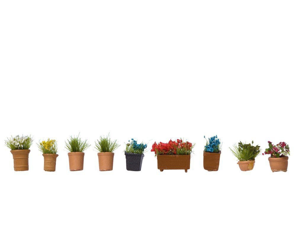 NOCH 14031 - Blumen in Blumentöpfen