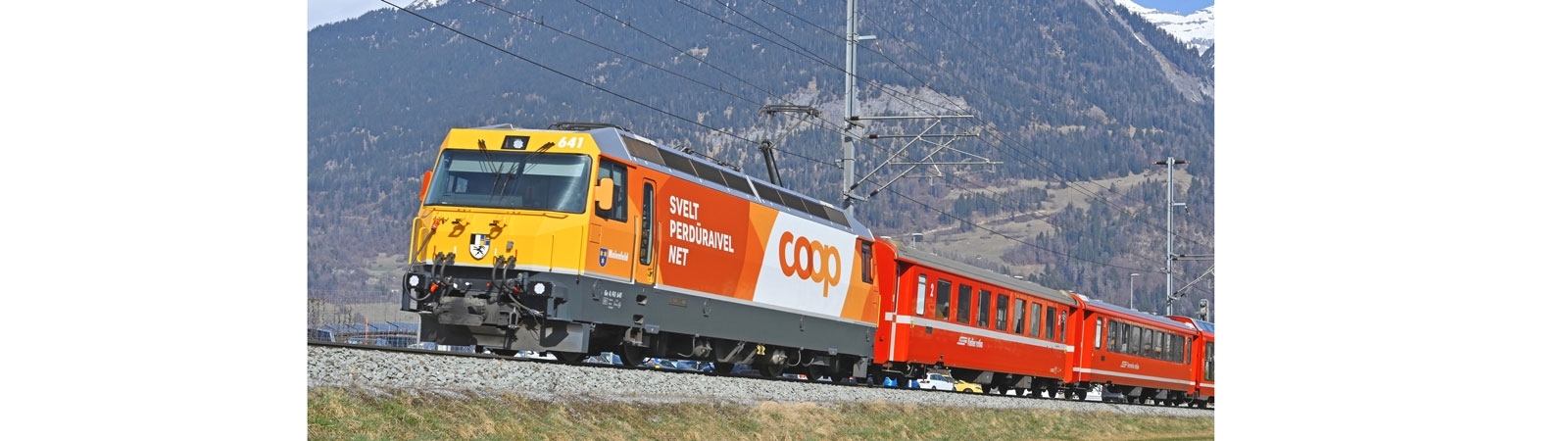 Bemo 1259181 - RhB Ge 4/4 III 641 Werbelok "Coop"