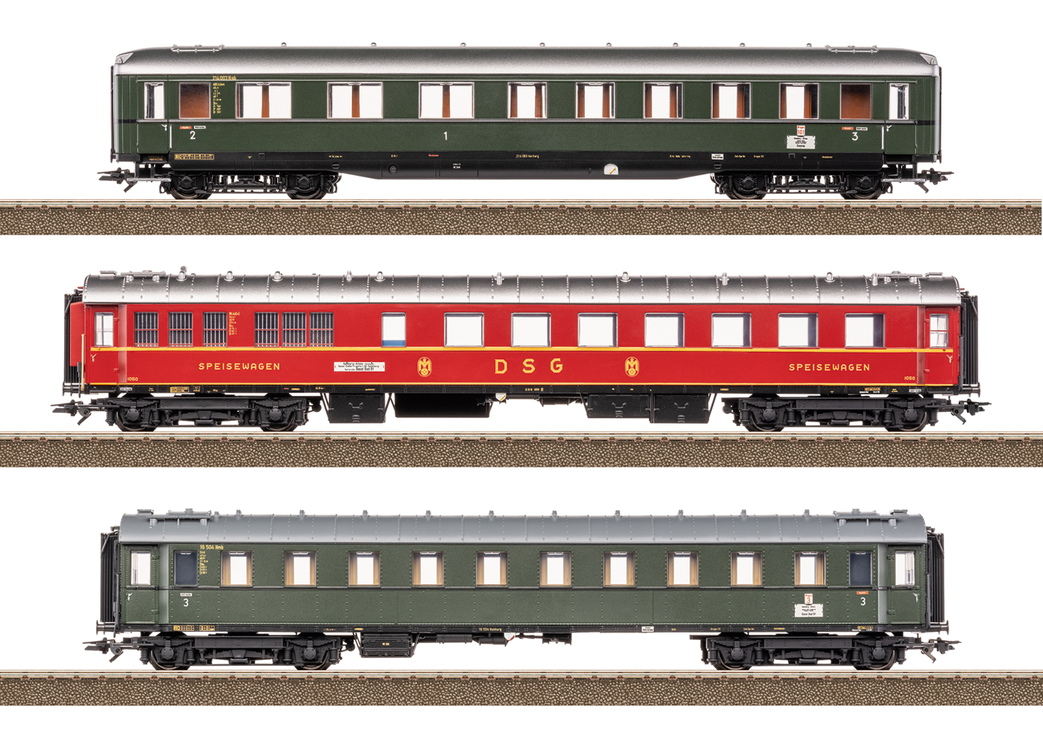 Trix 23623 - Schnellzug-Set 2 D74 DB