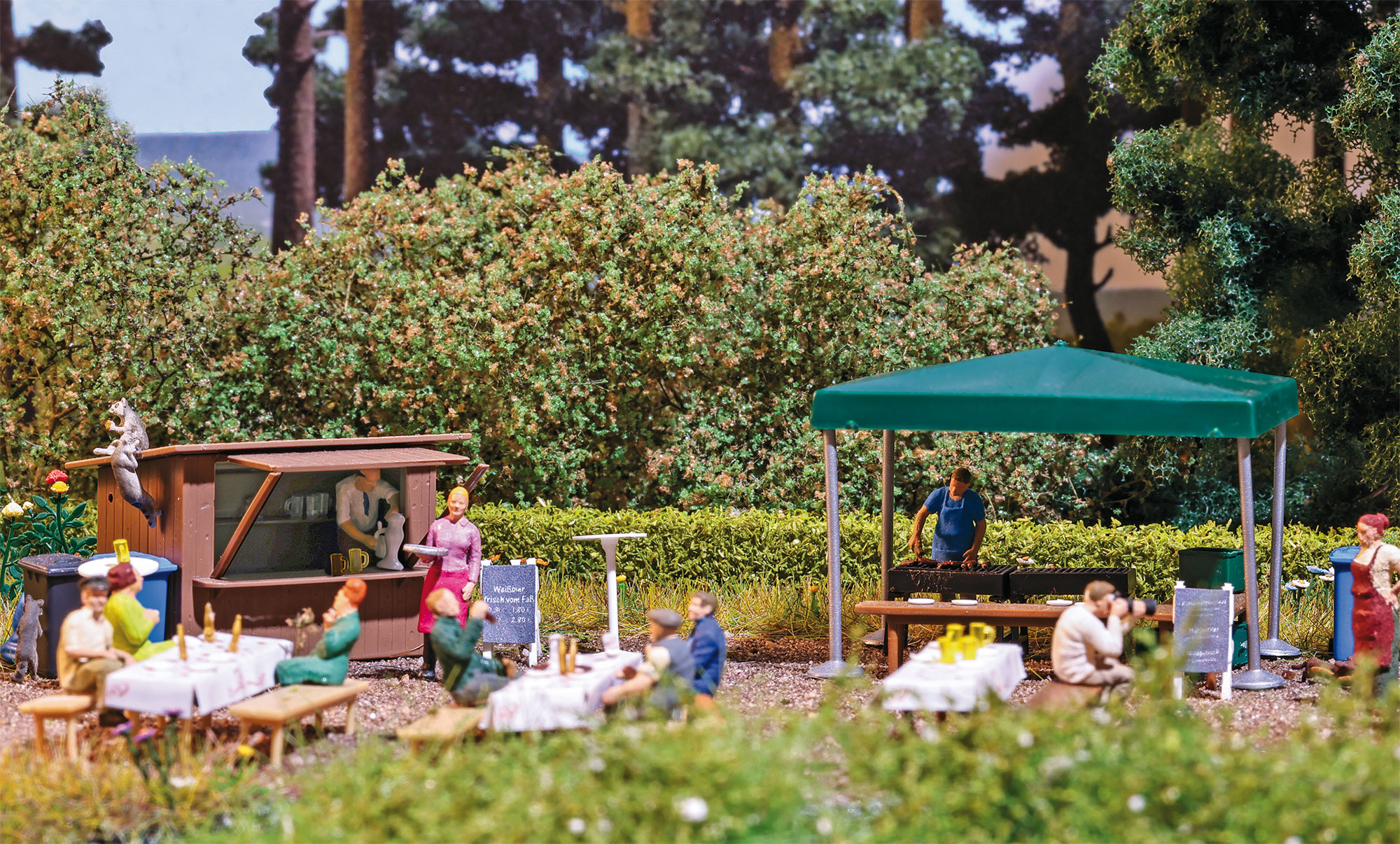 Busch 1860 - Außengastronomie H0