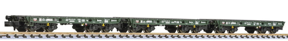 Liliput L260177 - 3-tlg. Set, 4-achs. Schwerlastwa
