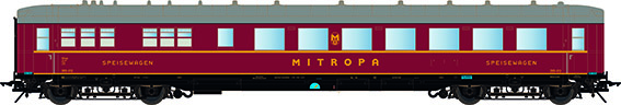 Lenz 41264-07 - Mitropa-Speisewagen , DR, Ep.3b, R