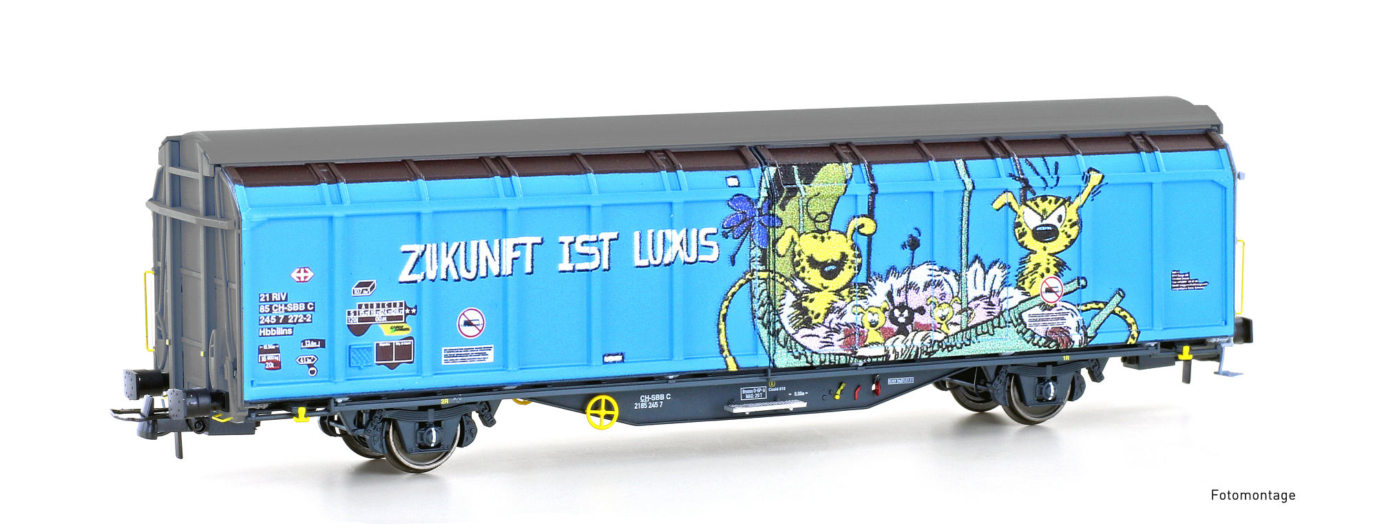 Hobbytrain H45106 - Schiebewandwagen Hbbillns SBB,