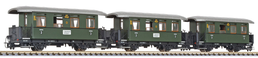 Liliput L340500 - 3-tlg.Personenwg.-Set "Öchsle",
