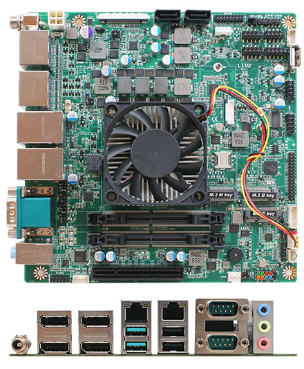 Jetway JLI1U-20 Mini-ITX (AMD Ryzen V1605B 2.0GHz,