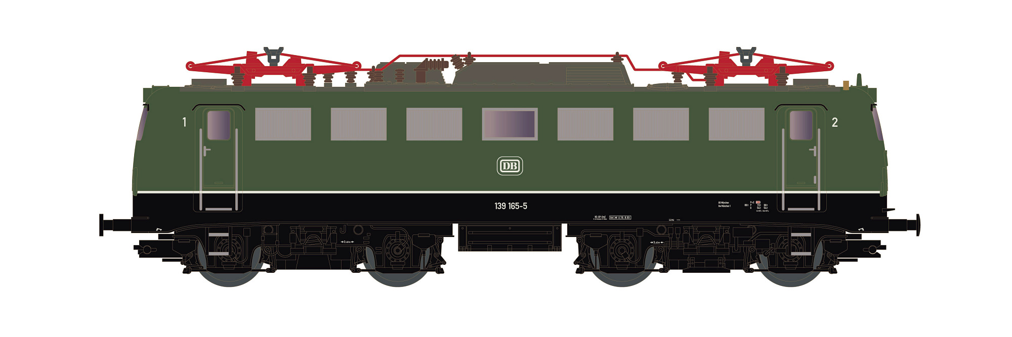 Hobbytrain H28142S - E-Lok BR 139 DB, Ep.IV, Sound