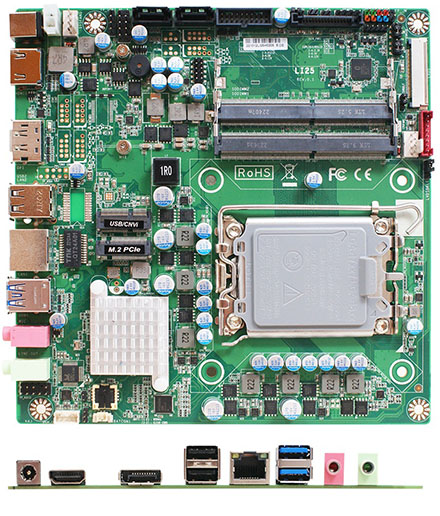 Jetway LI25-H6100 Thin-ITX (Intel LGA1700 Sockel,