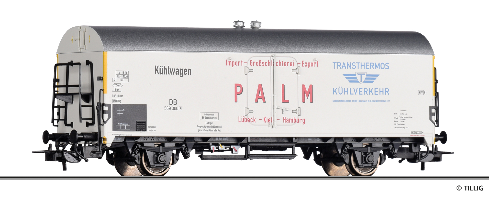 Tillig 79604 - Kühlwagen „Transthermos / Palm“ der