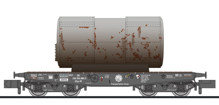 Liliput L265245 - 4-Achs. Schwerlastwagen, Ssy 55,