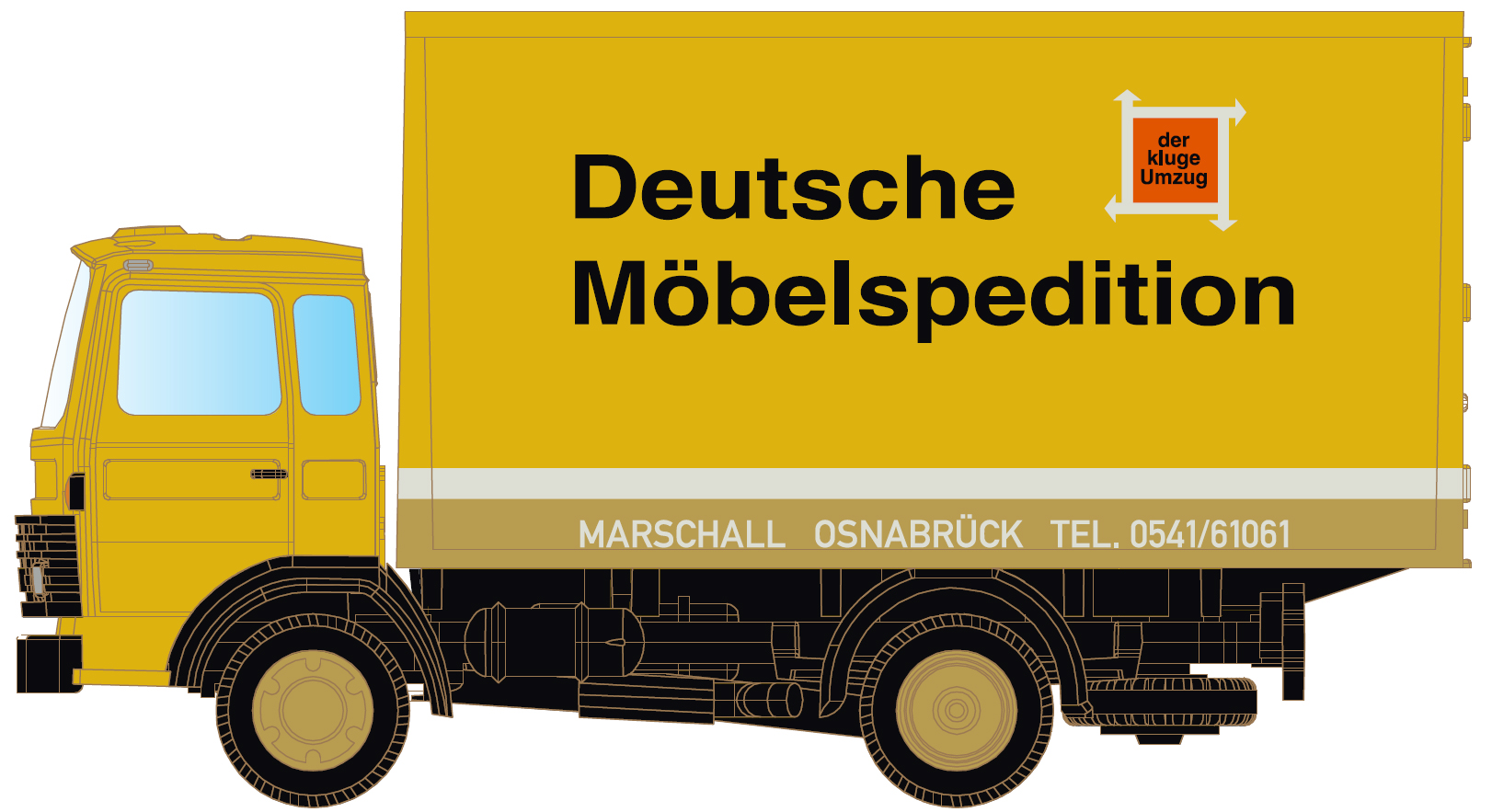MINIS LC4803 - Magirus MK 130M8 mit Koffer - Deuts