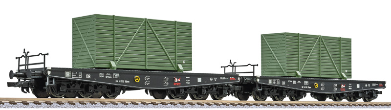 Liliput L230170 - 2-tlg. Set, Flachwagen, DRG, bel