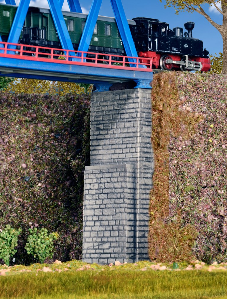 Kibri 37672 - N/Z Viadukt-Brueckenkoepfe, 2 Stueck