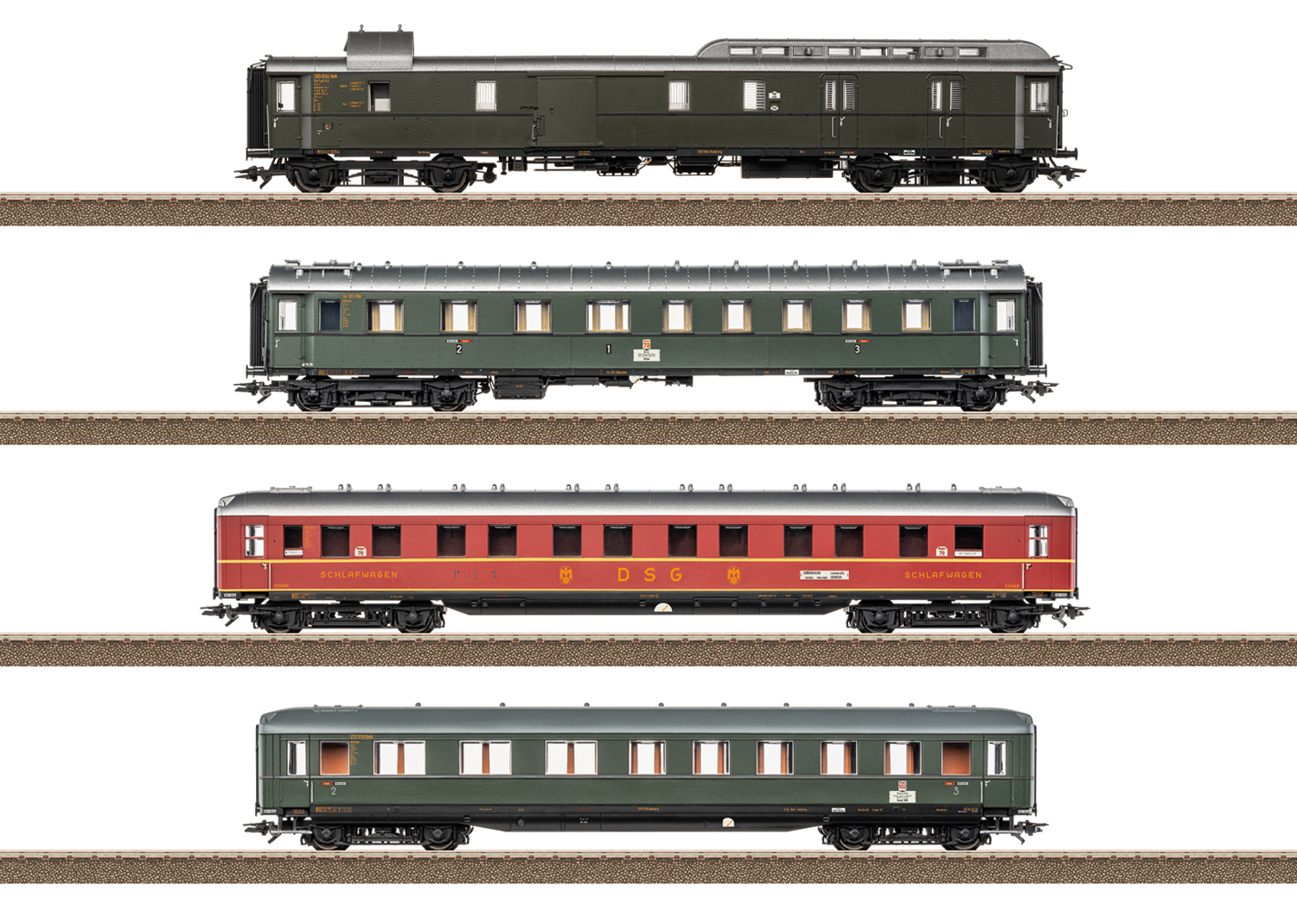 Trix 23651 - Schnellzug-Set 1 D74 DB