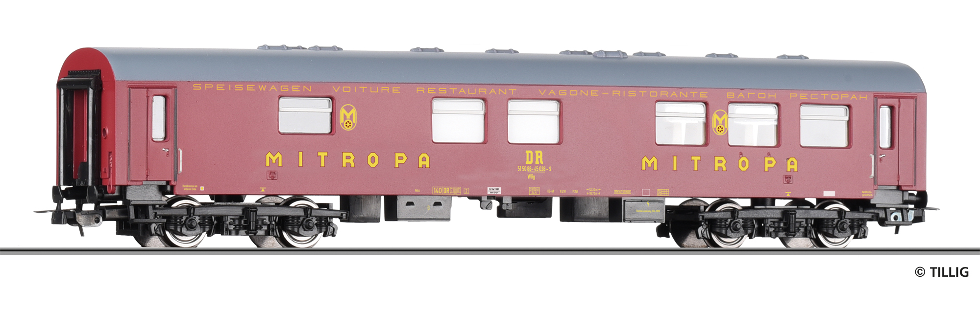 Tillig 79103 - Speisewagen „MITROPA“ der DR