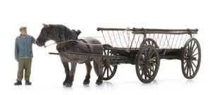 Artitec 322.048 - Heuwagen (leer) mit Figur