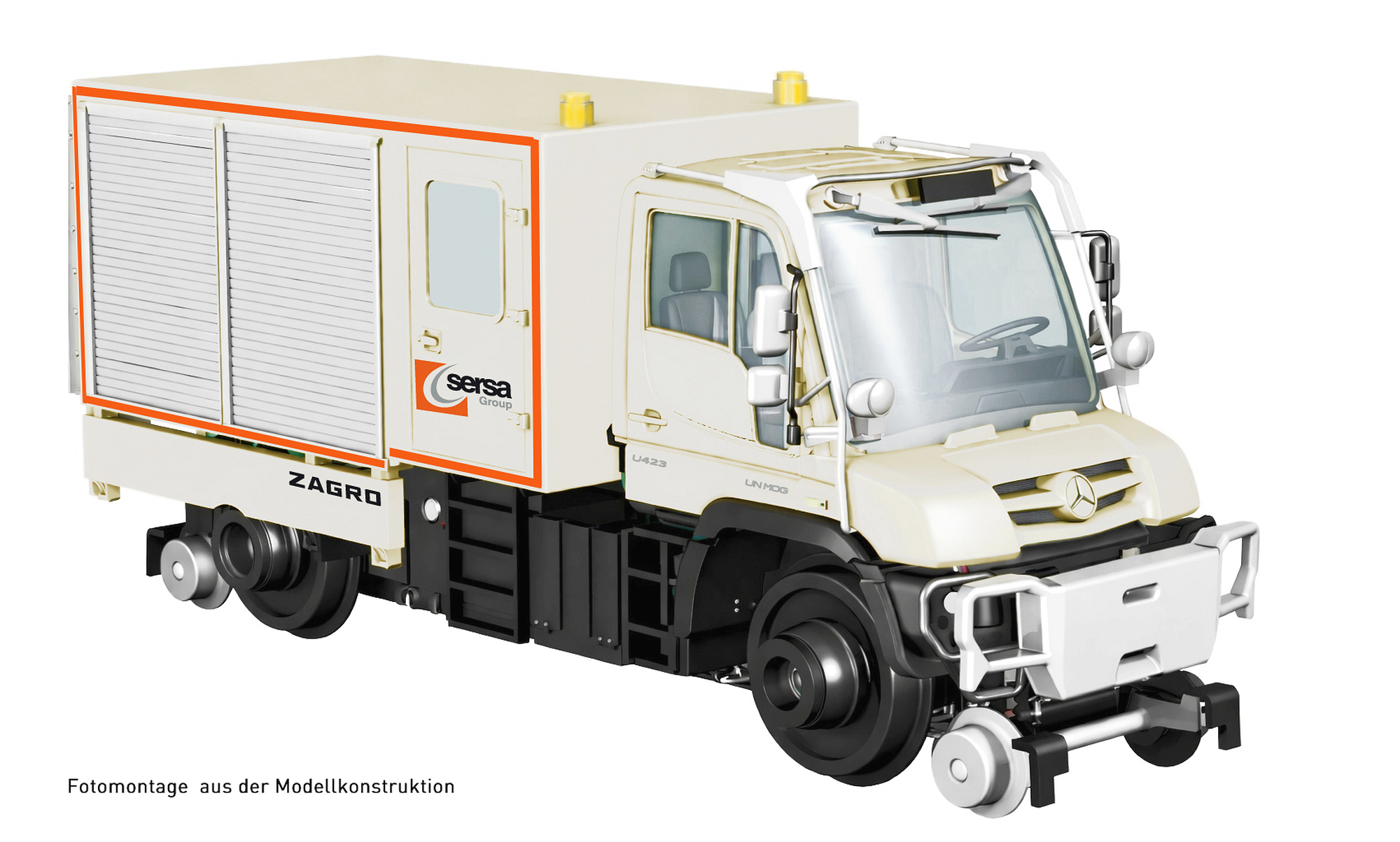 Hobbytrain H43202S - Zweiwege Unimog U423 Sersa, E