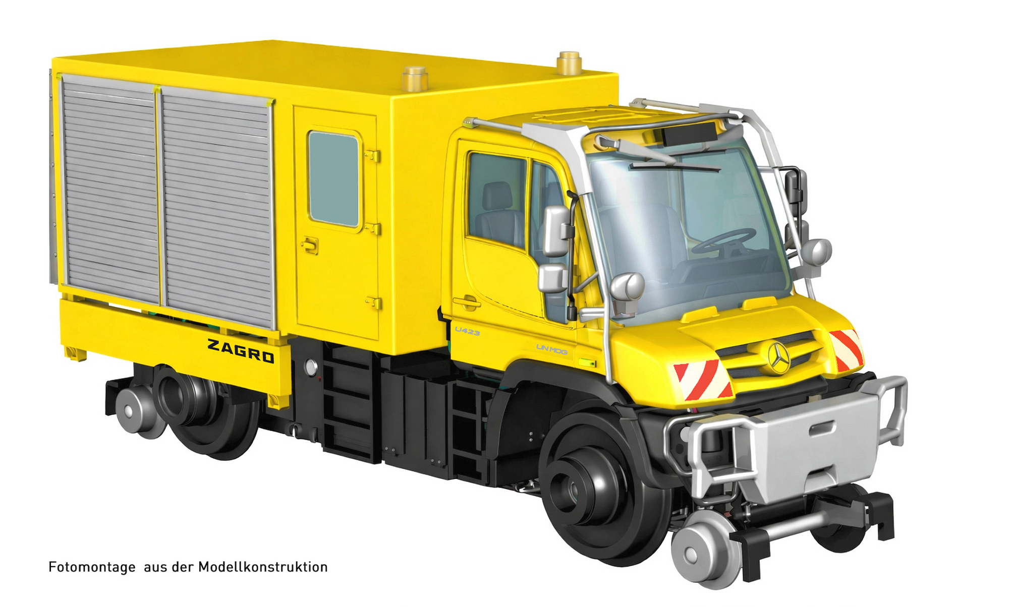 Hobbytrain H43201 - Zweiwege Unimog U423 neutral,
