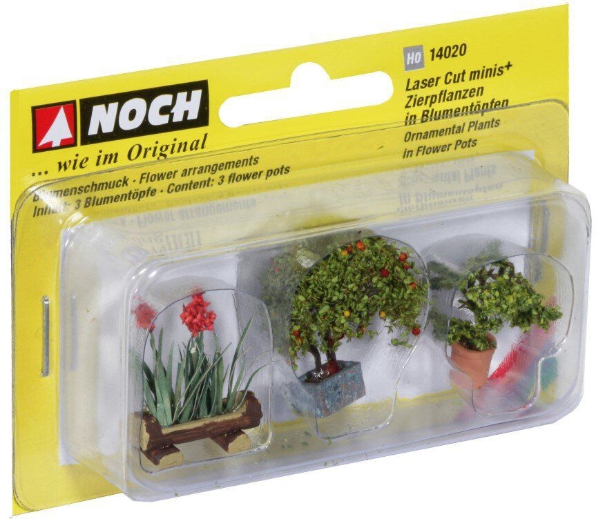 NOCH 14020 - Zierpflanzen in Blumenkübeln