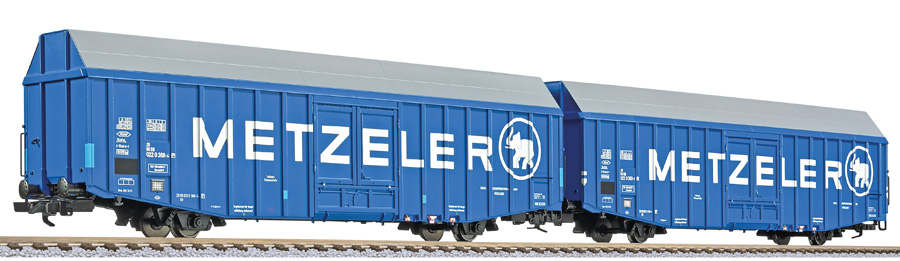 Liliput L230161 - 2-tlg. Set, großräumiger Güterwa