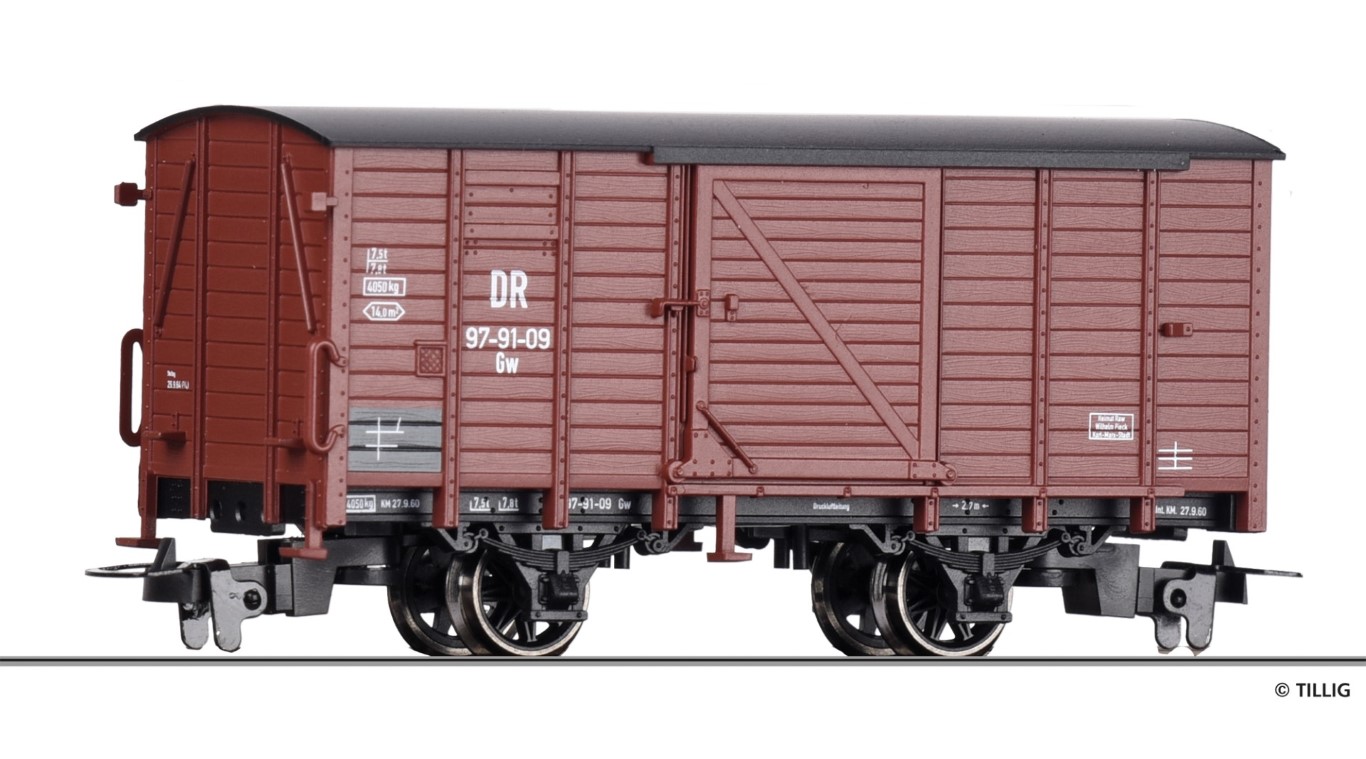 Tillig 05905 - Gedeckter Güterwagen der DR