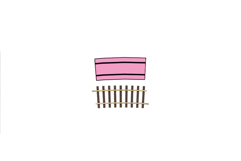Lenz 45023 - Gleis gebogen R2, 7,5°  (VE 2)