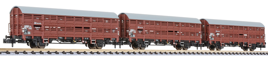 Liliput L260140 - 3-tlg. Set Verschlagwagen, Vlmms