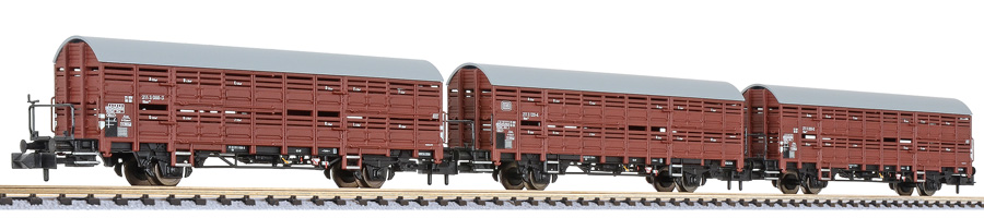 Liliput L260135 - 3-tlg. Set, Verschlagwagen m. Br