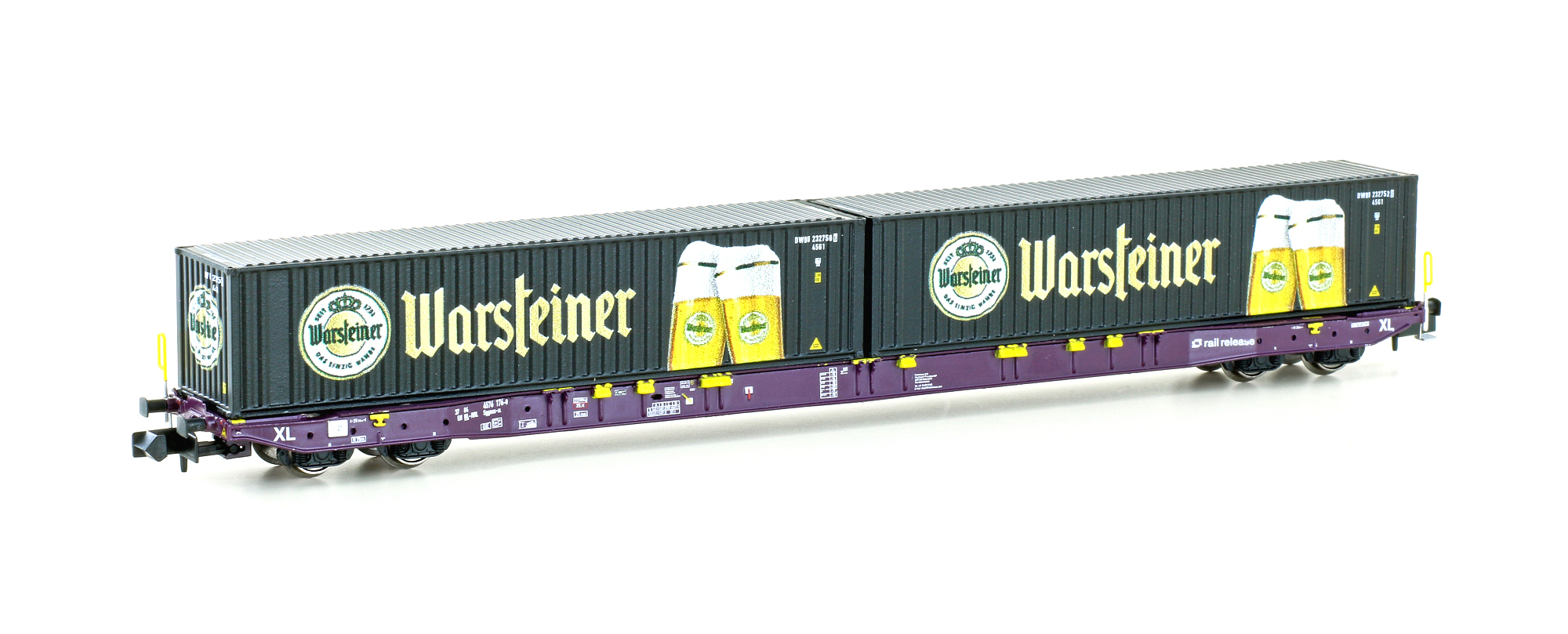 Hobbytrain H23105 - Containerwagen Sggnss'80 Railr