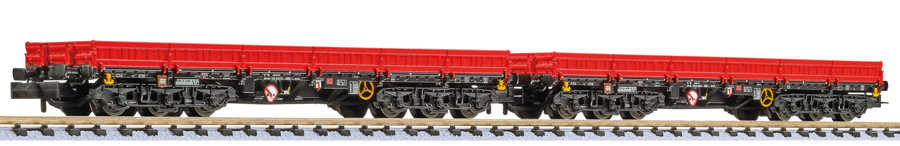 Liliput L260202 - 2-tlg. Set, 6-achs. Schwerlastwg