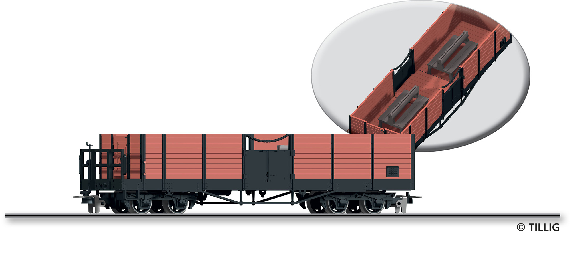 Tillig 05959 - „Cabriowagen 506“ der HSB