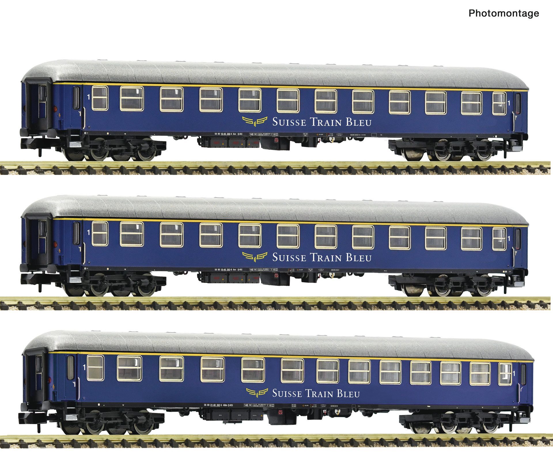 Fleischmann 6260078 - 3er Set Personenwagen Suisse