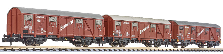 Liliput L260144 - 3-tlg. Set ged. Güterwg., Ibblps