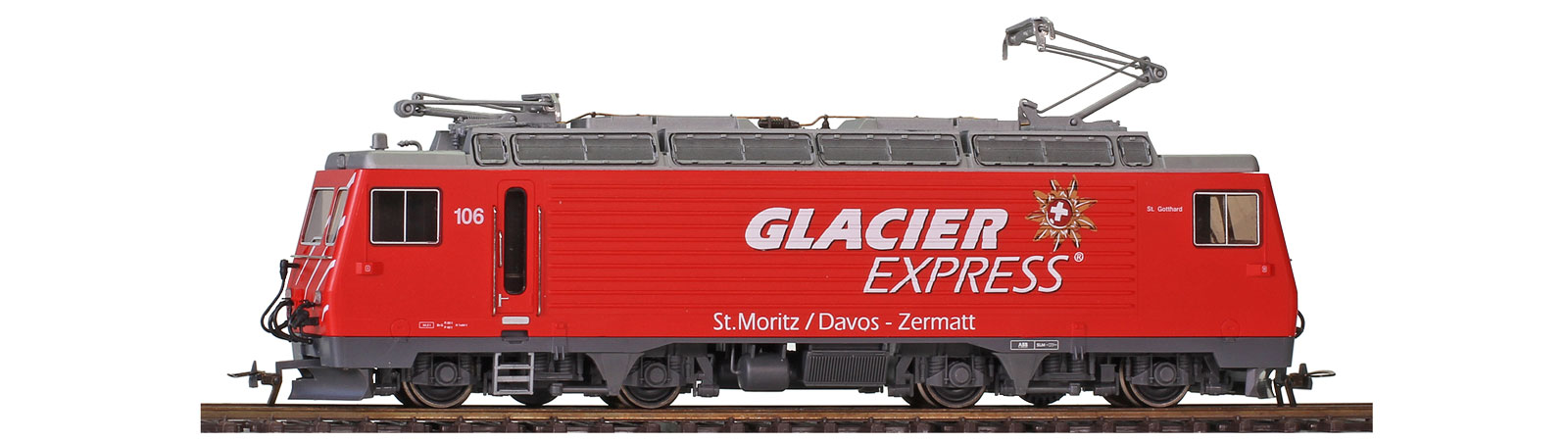Bemo 1462256 - MGB HGe 4/4 II 106 „Glacier Express