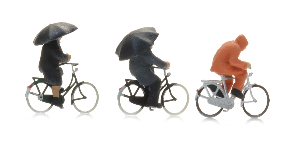 Artitec 5160037 - Radfahrer im Regen (3x)