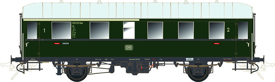 Lenz 41127-01 - Einheitsnebenbahnwagen BCi-34, 2./