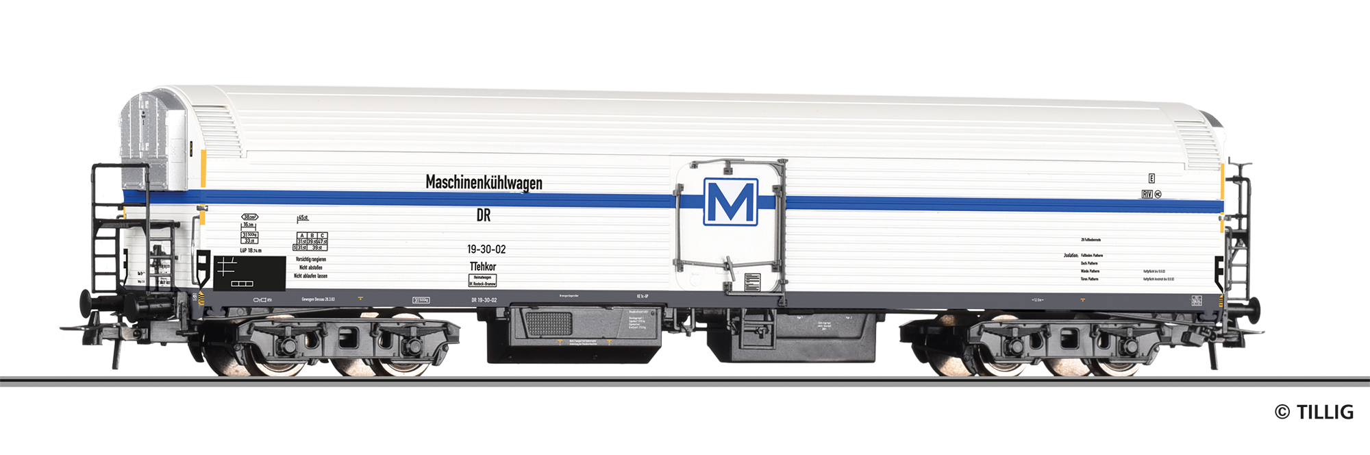 Tillig 77090 - Maschinenkühlwagen TTehkos der DR