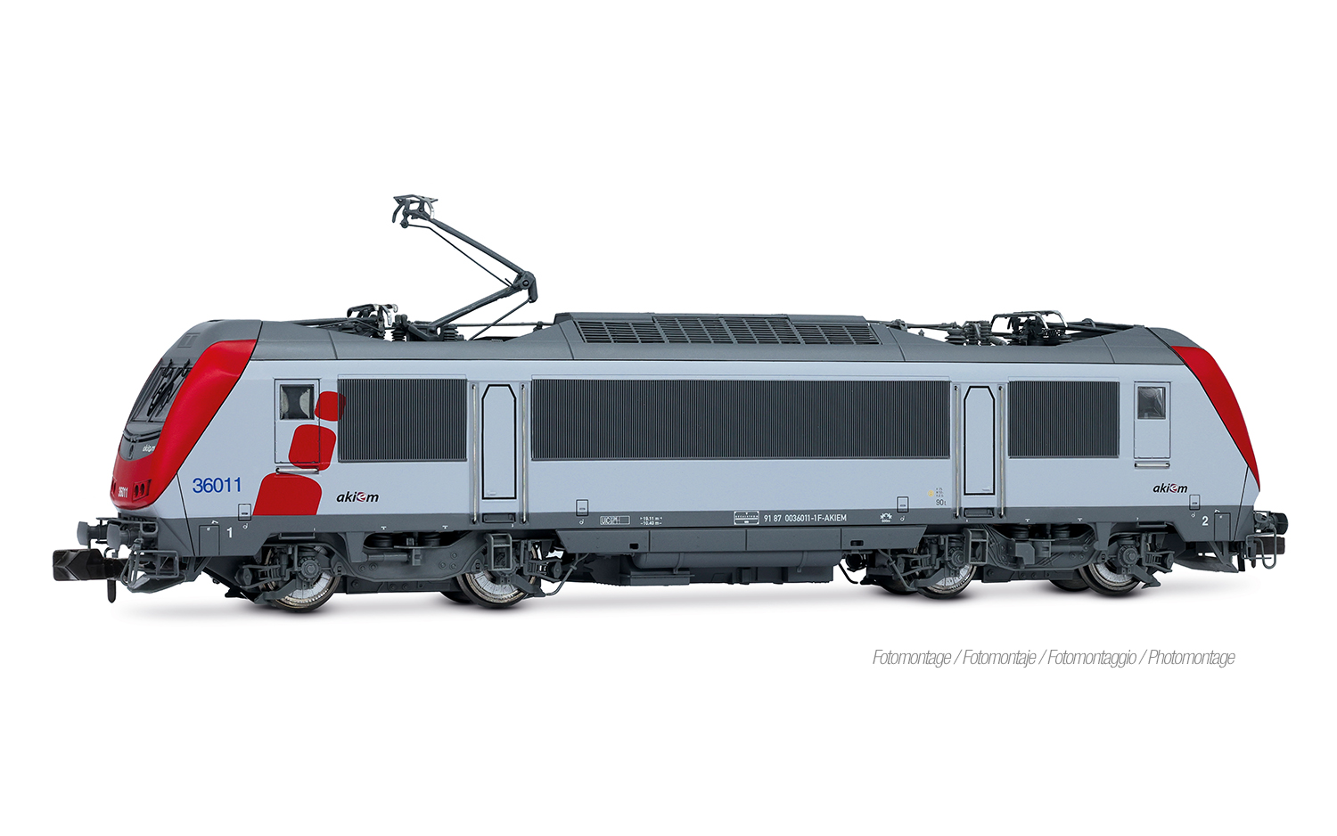 Arnold HN2682S - Akiem, BB 36011 grau/rot, Ep. VI,