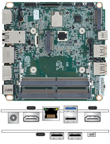 ASUS NUC14RVBi3 Board (Intel Core 3 100U, 2C+4c/8T