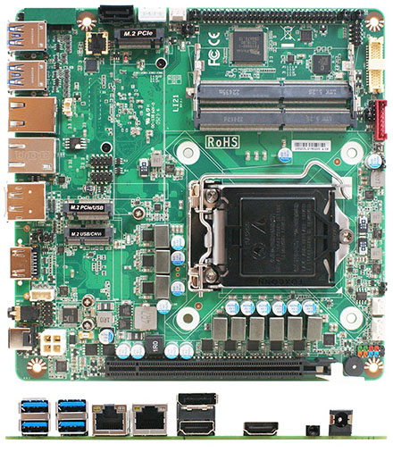 Jetway LI21-H420E Thin-ITX (Intel LGA1200 Socket,