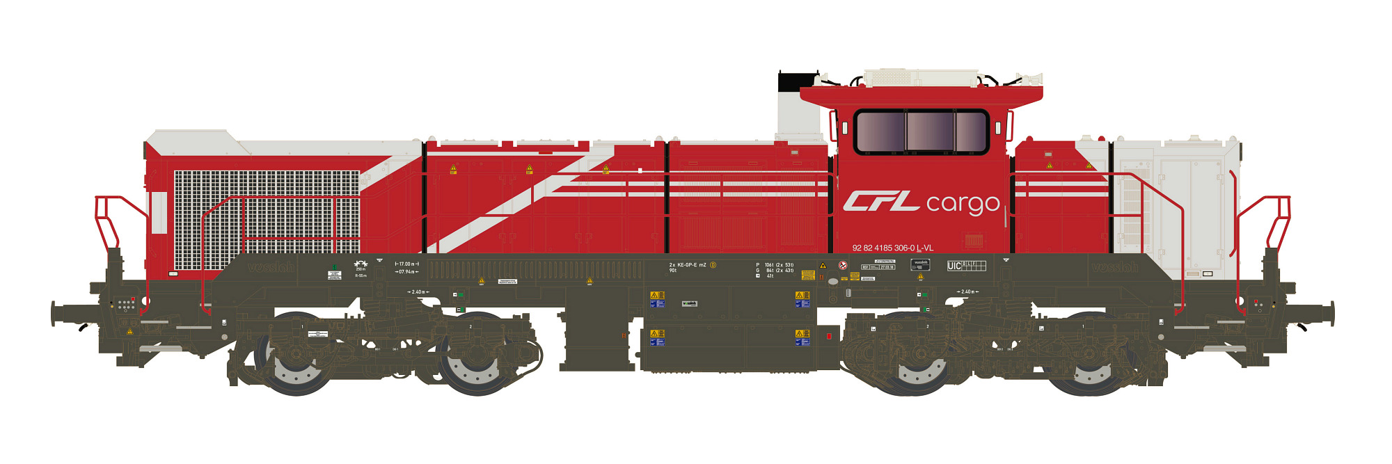 Hobbytrain H32113 - Diesellok Vossloh DE 18 CFL Ca