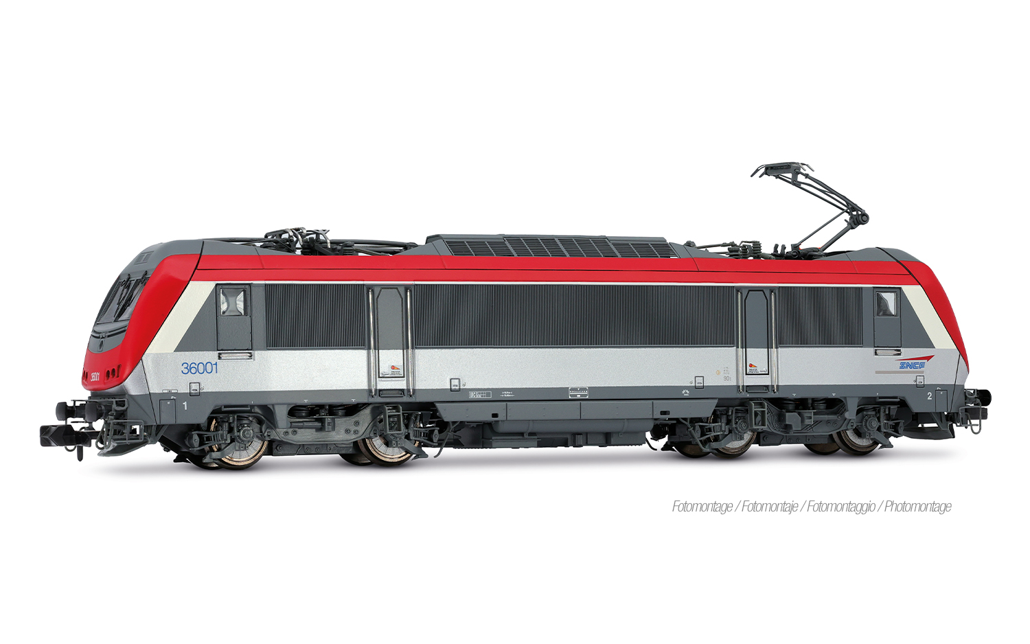 Arnold HN2681 - SNCF, BB 36001, silber/rot mit Cas