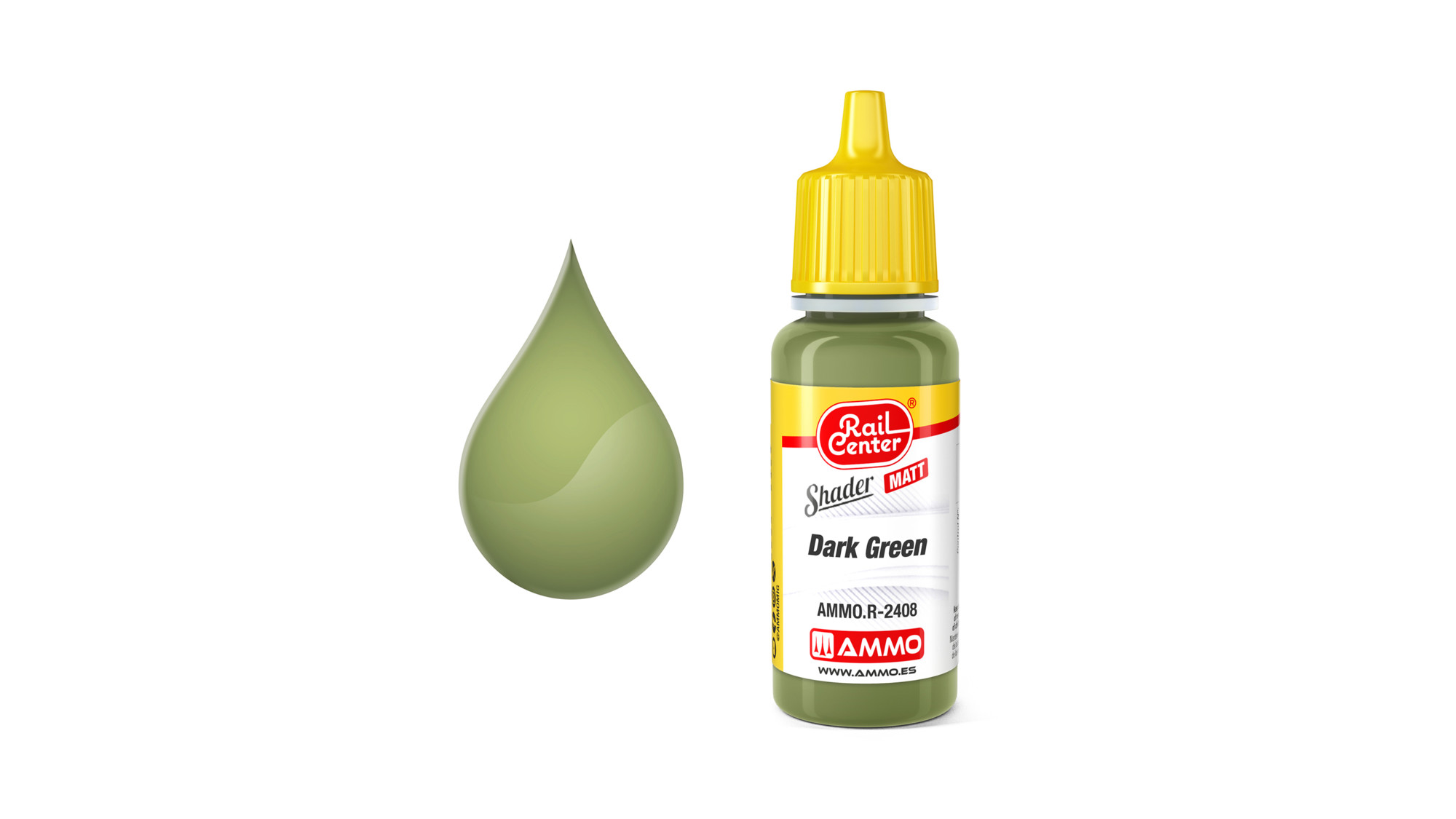 AMMO.R-2408 - Dunkelgrün, matt, Shader