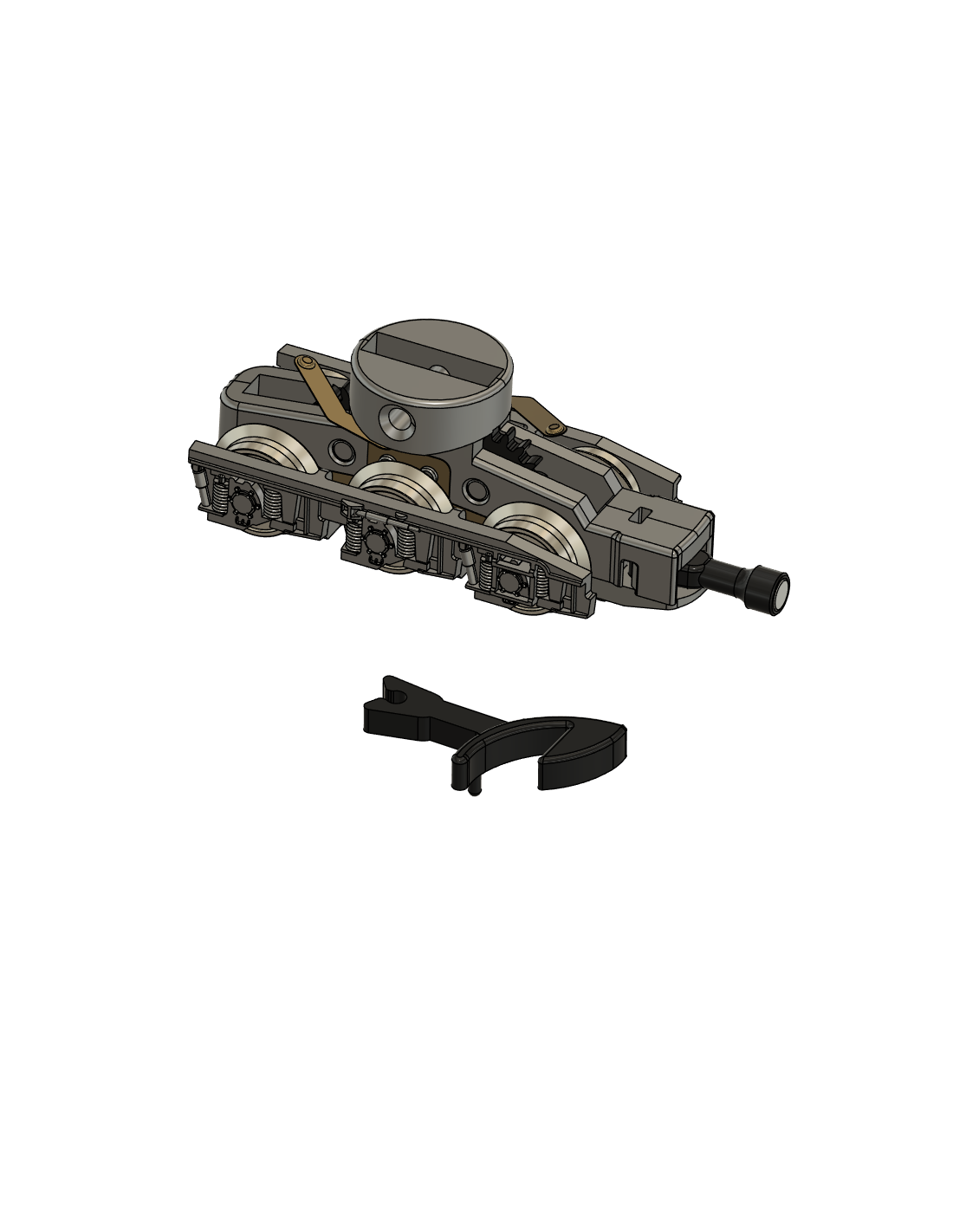 AZAR models L02-BF-M - CC72000 - front bogie with