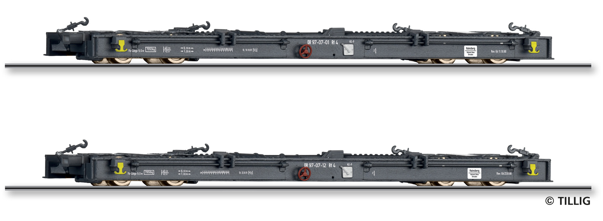 Tillig 05975 - Güterwagenset der DR, bestehend aus