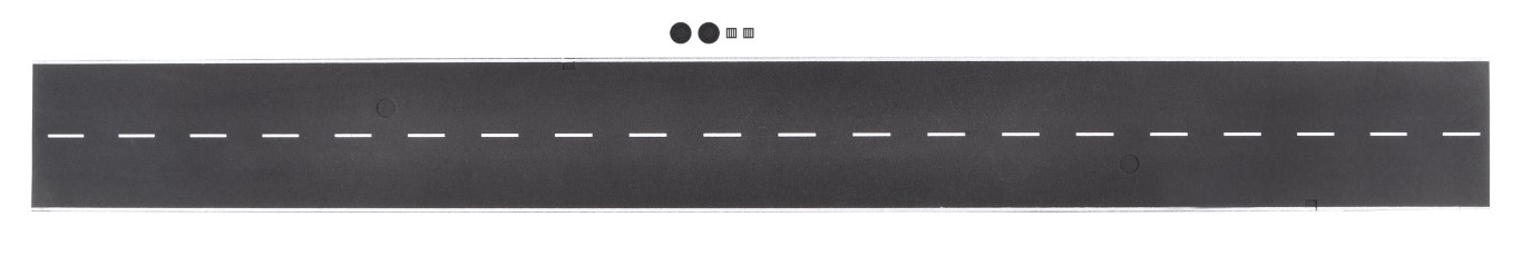 Vollmer 48290 - H0 Straßenplatte Asphalt mit