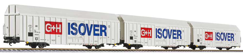 Liliput L230159 - 3-tlg. Set großräumiger Güterwag
