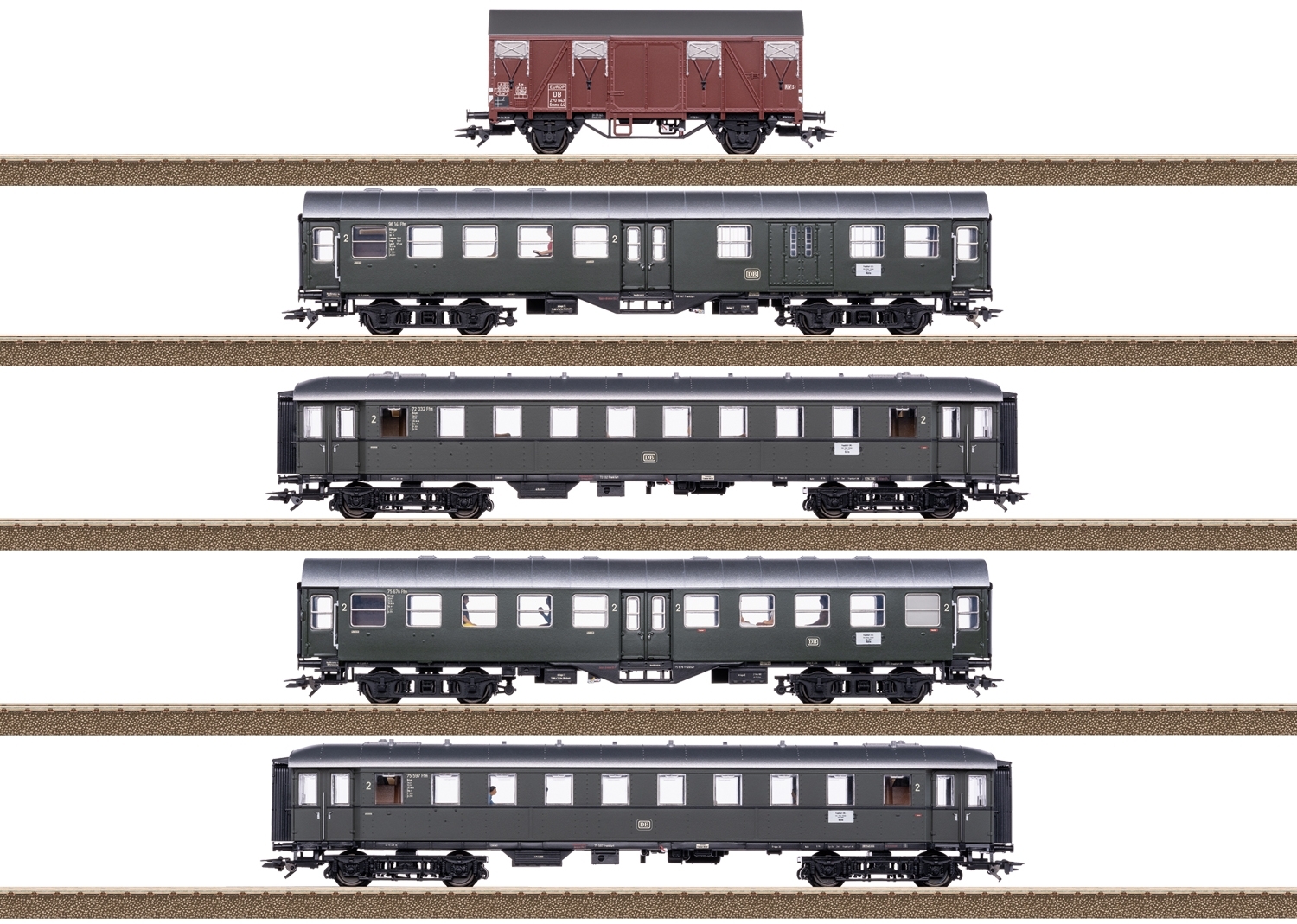Trix 23508 - Wagen-Set zu BR 66 DB